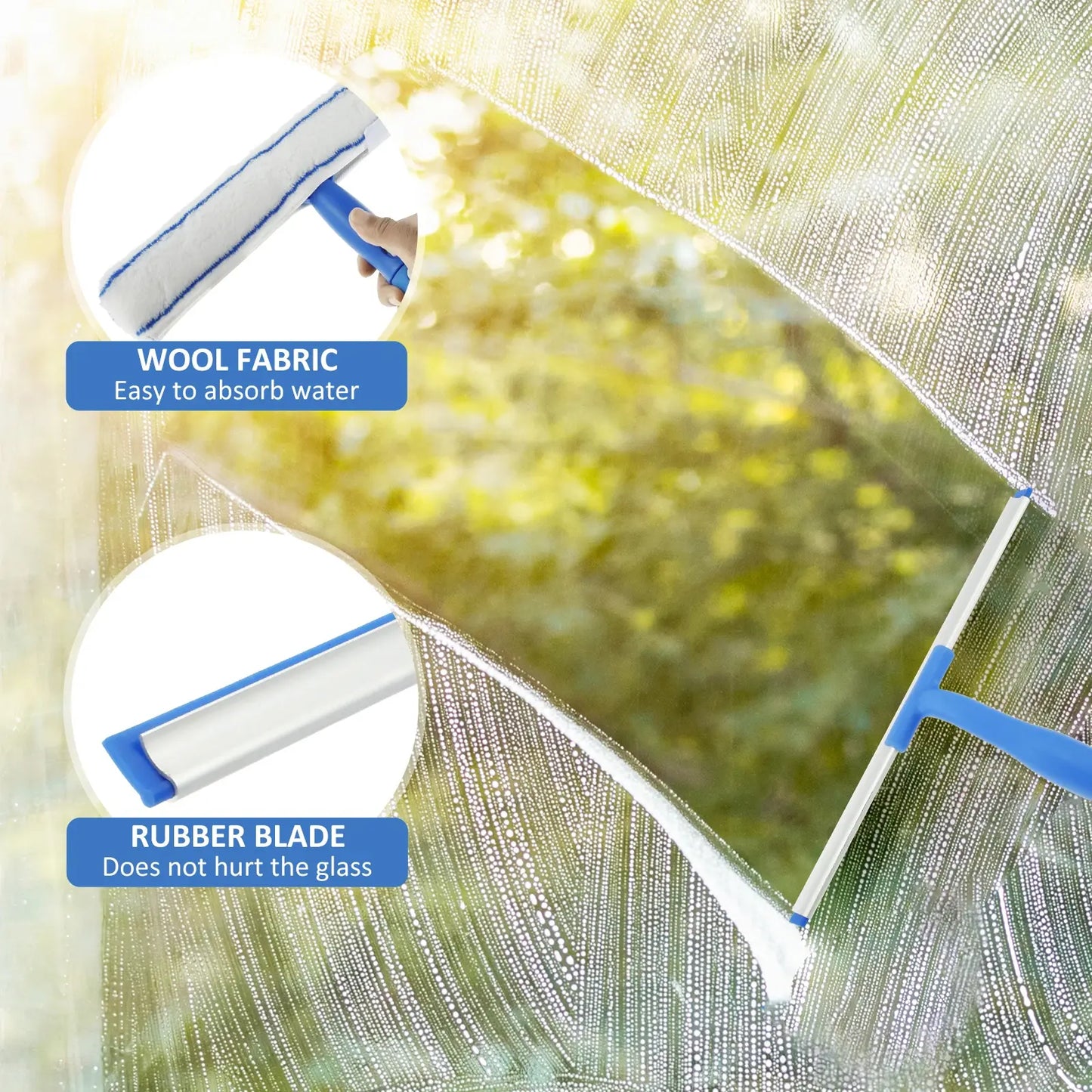 3 in 1 Glass Brush Windows Cleaner