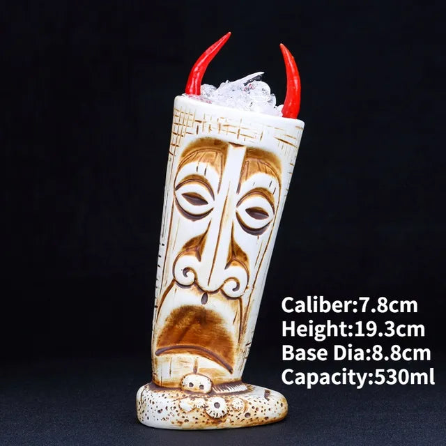 Hawaii Ceramic Tiki Mugs