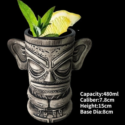 Hawaii Ceramic Tiki Mugs